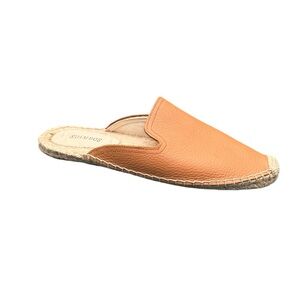 Soludos Women's Tan Brown Espadrille Slip-Ons Leather Shoes Size 9